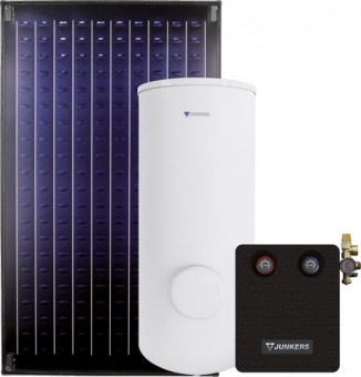 Junkers Solar-Systempaket JUPA FKC85 2 FKC-2S,SKE290-5 F,AGS10 MS100-2,Aufda. 