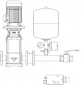 LOWARA Wasserversorgungsanlage GT 10 N 3SV06F005T 